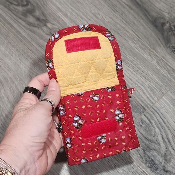 RARE Vera Bradley Mini Red Provincial Wallet - Picture 3 of 5